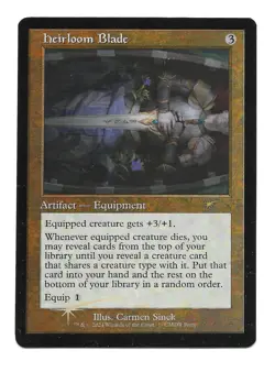 Magic The Gathering (MTG) : Heirloom Blade - Foil (Retro Frame): 2024 - Image 2