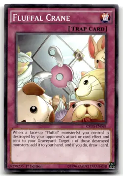 Fluffal Crane CROS-EN068 1st Edition Common Yu-Gi-Oh TCG HP - Image 1