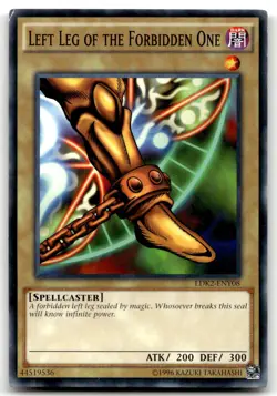 Left Leg of the Forbidden One LDK2-ENY08 Unlimited Common Yu-Gi-Oh TCG MP - Image 1