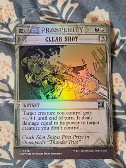 Clear Shot FOIL Outlaws of Thunder Junction: Breaking News MTG Magic - Image 3