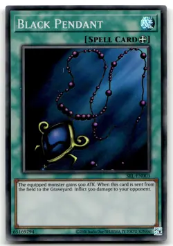 Black Pendant SRL-EN003 Unlimited Super Rare Yu-Gi-Oh TCG MP - Image 1