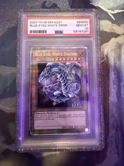 Yu-Gi-Oh! Blue-Eyes White Dragon KC01-EN000 QCSR PSA 10 GradedGuard included! - Image 1