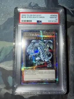 Yu-Gi-Oh! Blue-Eyes White Dragon KC01-EN000 QCSR PSA 10 GradedGuard included! - Image 2