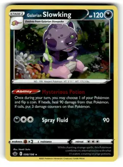 Galarian Slowking Cosmos Holo Misc Cards & Products Holo Rare 098/198 NM - Image 1