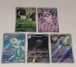 Pokemon Illustration Rare Lot 5 Cards Palafin Snover Cetitan Wigglytuff Togedema - Image 1