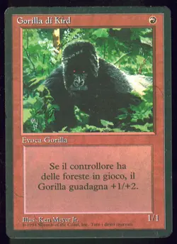 MTG Gorilla di Kird / Kird Ape - FBB Foreign Black Border Prima Ediz ITA (Inked) - Image 1