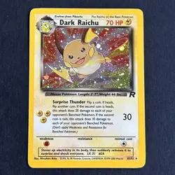 Dark Raichu 83/82 Team Rocket Holo Secret Rare Pokemon Card - Image 1