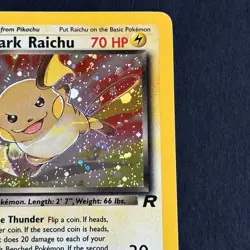 Dark Raichu 83/82 Team Rocket Holo Secret Rare Pokemon Card - Image 3