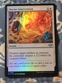 Bovine Intervention FOIL Outlaws of Thunder Junction MTG Magic - Image 2