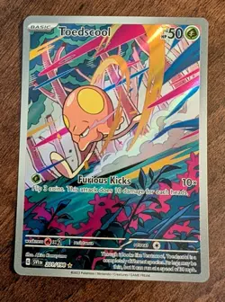 Toedscool 201/198 Scarlet & Violet Base Illustration Rare Pokemon Card NM ⭐ - Image 2