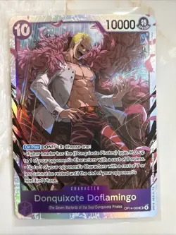 Donquixote Doflamingo OP14-069 SR ONE PIECE Tcg Card Game NM Purple - Image 1