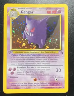 Gengar Holo 5/62 Fossil 1st Edition WOTC Italian Pokemon Card UNPLAYED NM - Image 1