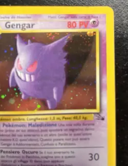 Gengar Holo 5/62 Fossil 1st Edition WOTC Italian Pokemon Card UNPLAYED NM - Image 4