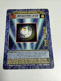 DIGIMON DIGI-BATTLE NON FOIL RARE CARD BO-265 THE AEGIS LP - Image 1