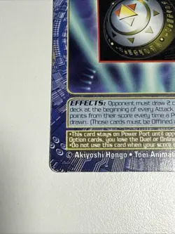 DIGIMON DIGI-BATTLE NON FOIL RARE CARD BO-265 THE AEGIS LP - Image 3