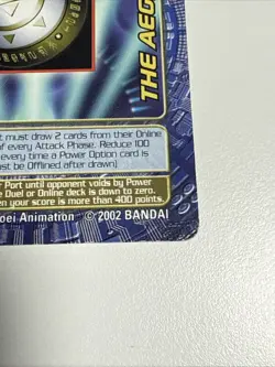 DIGIMON DIGI-BATTLE NON FOIL RARE CARD BO-265 THE AEGIS LP - Image 5