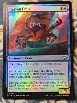 Canyon Crab FOIL Outlaws of Thunder Junction MTG Magic - Image 1
