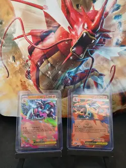 Both Mega Charizard X and Y Ex #029 and #030 Promo Pokemon Card - Image 1