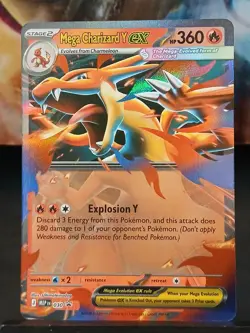 Both Mega Charizard X and Y Ex #029 and #030 Promo Pokemon Card - Image 4