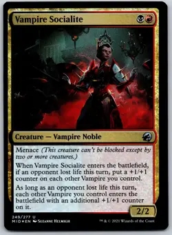 Vampire Socialite Foil U Innistrad: Midnight Hunt 249 NM - Image 1