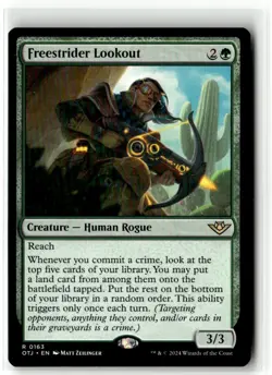 2024 MTG OTJ Freestrider Lookout R Creature #163 - Image 1