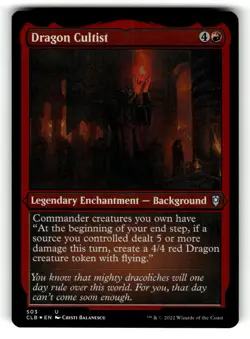 Dragon Cultist (Foil Etched) U Commander Legends: Battle for Baldur's Gate 503 N - Image 1