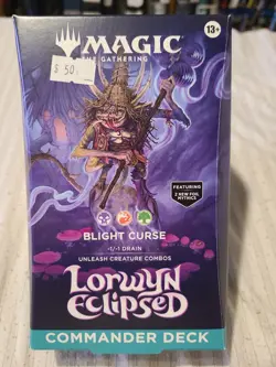 MTG Magic Blight Curse Commander Deck Lorwyn Eclipsed Factory Sealed - Image 1