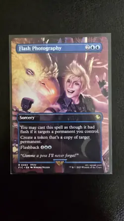MTG Flash Photography FFXV Sorcery Blue Rare 0463 Final Fantasy - Image 1
