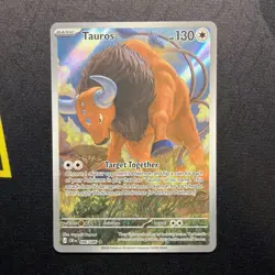 Tauros Illustration Rare ME04: Chaos Rising 096/086 NM Pokemon TCG - Image 1