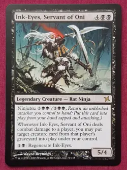 Magic The Gathering BETRAYERS OF KAMIGAWA INK-EYES SERVANT OF ONI black card MTG - Image 1