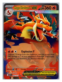 MEGA CHARIZARD Y EX 022/217 DOUBLE RARE ASCENDED HEROES POKEMON NM/M - Image 1