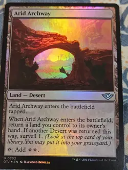 Arid Archway FOIL Outlaws of Thunder Junction #252 MTG Magic - Image 2