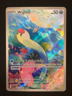 Pokemon Wiglett Illustration Rare SV01: Scarlet & Violet Base Set 206/198 NM - Image 1