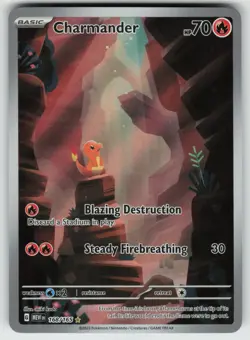 Pokemon Charmander - Illustration Rare Holo SV: Scarlet & Violet 151 168/165 NM - Image 1