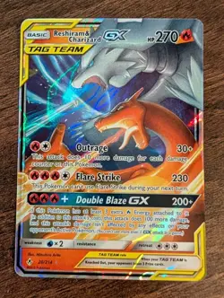 Reshiram & Charizard GX 20/214 Unbroken Bonds NM (Tiny Indent) Pokemon TCG - Image 2