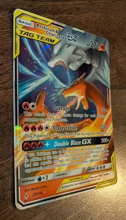 Reshiram & Charizard GX 20/214 Unbroken Bonds NM (Tiny Indent) Pokemon TCG - Image 4