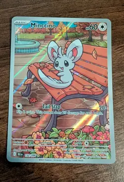 Minccino 152/086 Black Bolt Illustration Rare Pokemon TCG English NM - Image 1