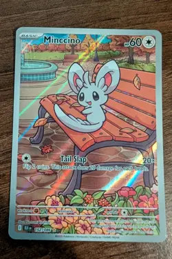 Minccino 152/086 Black Bolt Illustration Rare Pokemon TCG English NM - Image 2