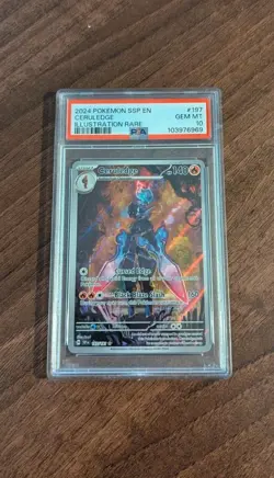 PSA 10 Ceruledge 197/191 Surging Sparks Illustration rare Pokemon TCG Gem Mint - Image 1