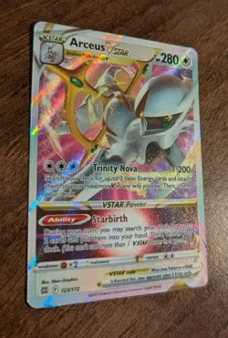 Arceus V Star 123/172 Brilliant Stars Standard Size Pokemon TCG Near Mint - Image 3