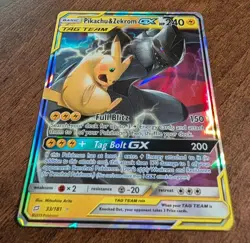 Pikachu & Zekrom GX 33/181 Team Up 2019 Sun And Moon Pokemon TCG - Image 3