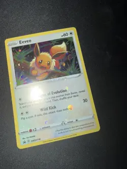 Eevee Holo SWSH118 NM Pokemon TCG PROMO Sword & Shield HOLO BLEED - Image 3
