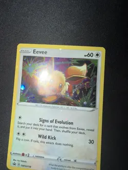 Eevee Holo SWSH118 NM Pokemon TCG PROMO Sword & Shield HOLO BLEED - Image 4