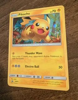 Pikachu SM76 Cosmos Foil Sun & Moon Black Star Promo Pokemon TCG Near Mint - Image 3