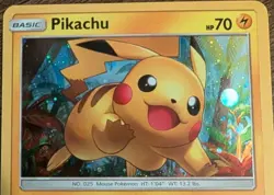 Pikachu SM76 Cosmos Foil Sun & Moon Black Star Promo Pokemon TCG Near Mint - Image 4