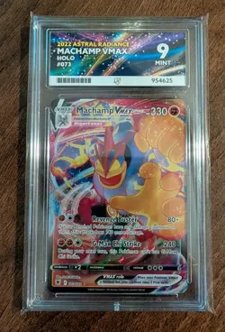 Machamp VMAX 073/189 Astral Radiance Holo Pokemon TCG Ace Grading 9 - Image 1