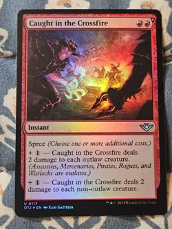 Caught in the Crossfire FOIL Outlaws Thunder Junction MTG Magic - Image 2