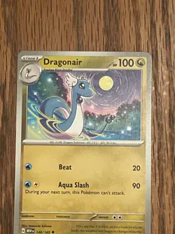 DRAGONAIR 148/165 UNCOMMON 151 POKEMON NEAR MINT 151 - Image 3