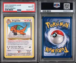 1999 Pokemon Dragonite Game Movie Promo #5 PSA 8 NM-MT - Image 2
