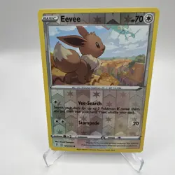 LP Pokemon Eevee - 125/203 - Common - Reverse Holo Lightly Played Evolving Skies - Image 1